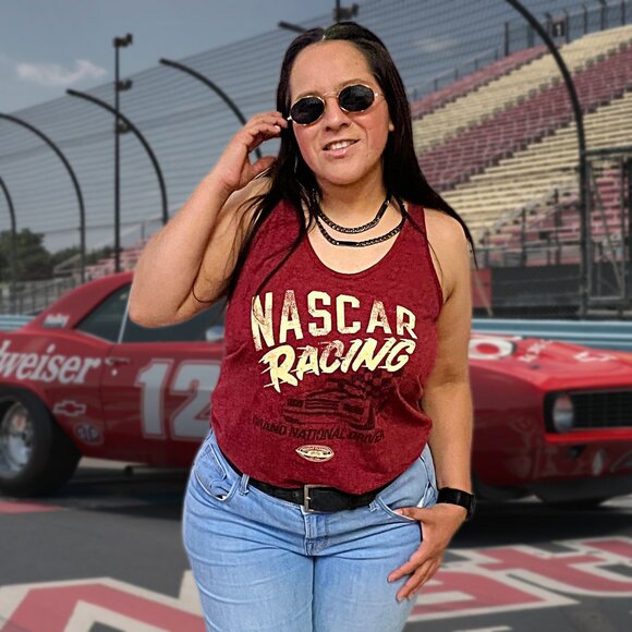 Nascar Classics Vintage Graphic Tank Top Sleeveless Workout Classic Tee Shirt XL - Picture 1 of 10